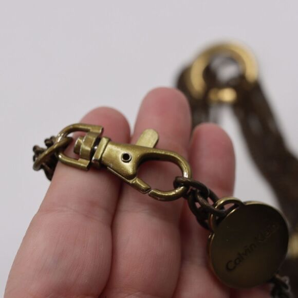 Calvin Klein Gold Tone Chain Belt Y2K 44" - Picture 4 of 8